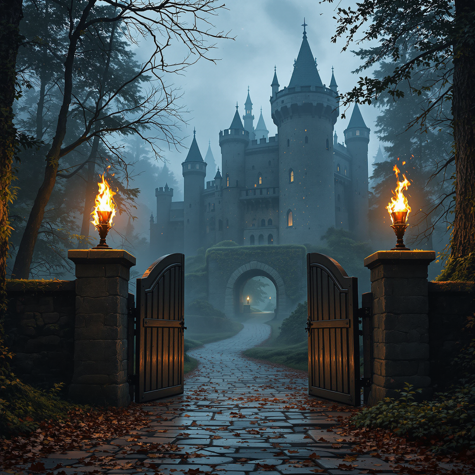 Замок в лесу, FLUX 1.1 Pro Ultra