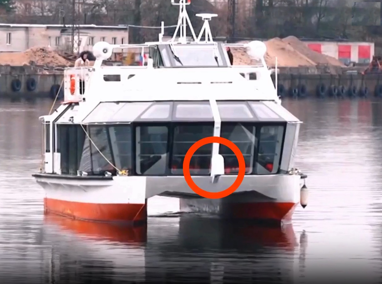 На фото: радар СИД360-76 на электрическом беспилотном пассажирском судне