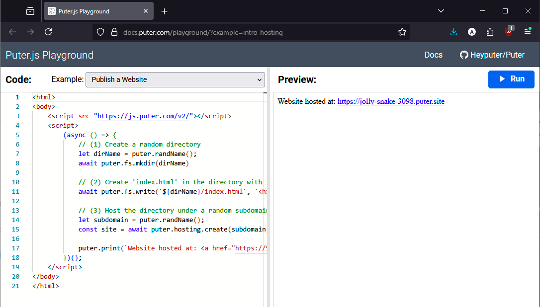 Puter.js: бесплатный бэкенд для сайтов, приложений и игр - 6