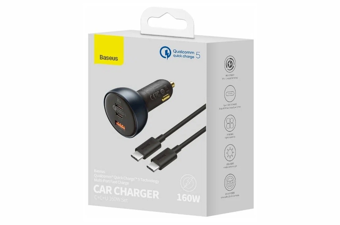 Тут Baseus поступил как Toocki - написал максимум, с которого она быстро сваливается до половинной отдачи