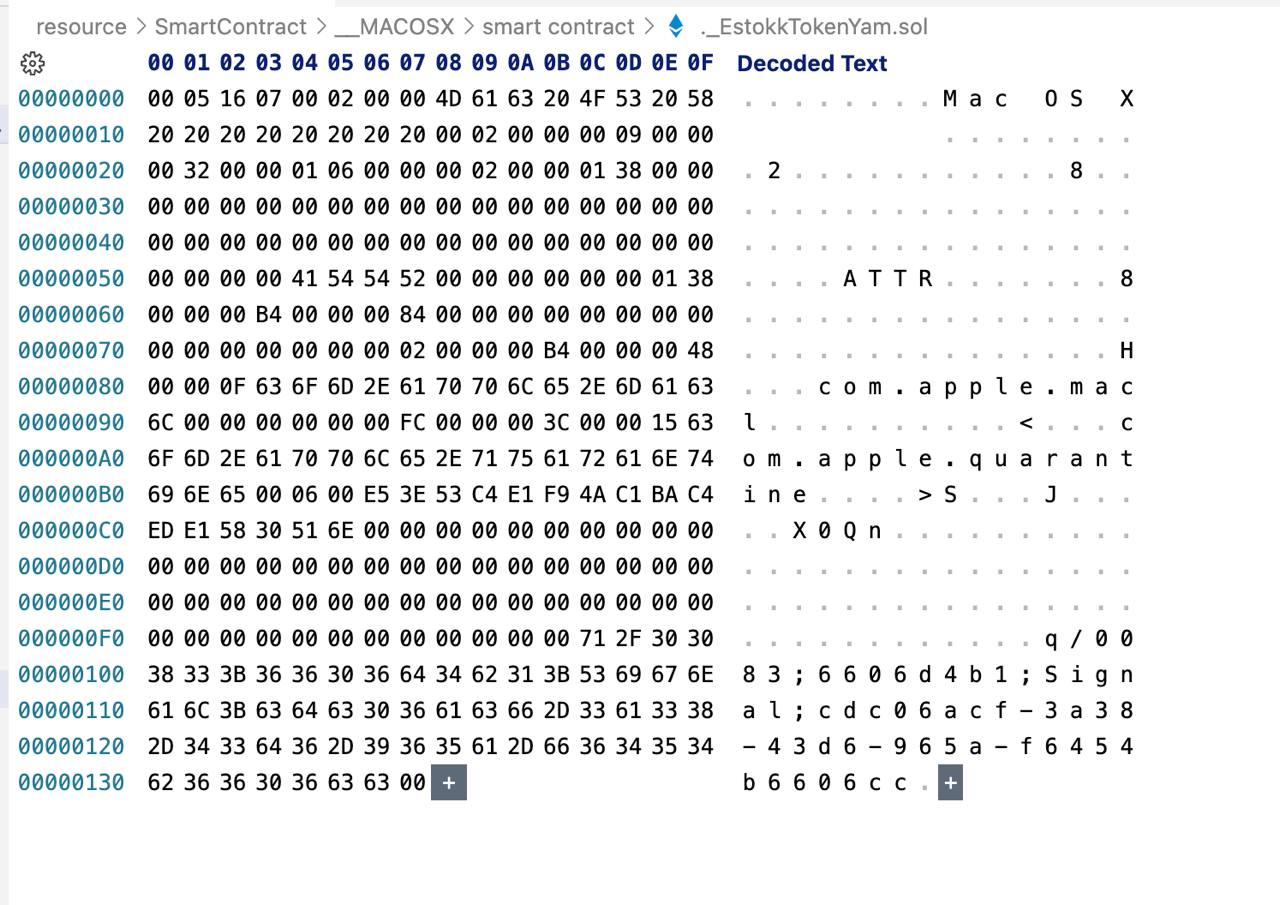 Это метаданные, которые macOS добавляет к файлам, скачанным из интернета, чтобы отметить их как потенциально небезопасные. Это механизм безопасности Gatekeeper.