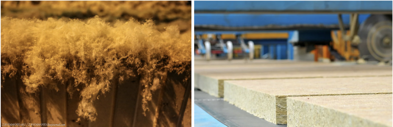 В разрезе вата напоминает спутанный клубок очень тонких нитей, между которыми находится воздух. Слева вата не спрессованная. Поставил эту картинку, чтобы вы наглядно посмотрели на волокна и структуру. Материала в вате содержится от 3 до 20%, в зависимости от ее вида.