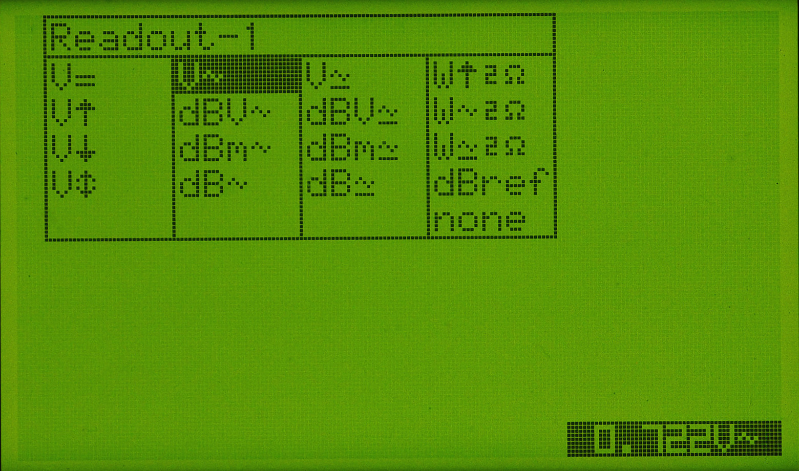 Доступные измерения, которые можно назначить цифровым полям на дисплее