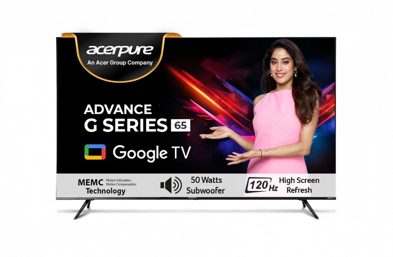65 дюймов, QLED, 120 Гц, Dolby Vision и встроенный сабвуферы от Acer — за $635. Представлены телевизоры Acerpure Advance G Series QLED - 1 65 дюймов, QLED, 120 Гц, Dolby Vision и встроенный сабвуферы от Acer — за $635. Представлены телевизоры Acerpure Advance G Series QLED