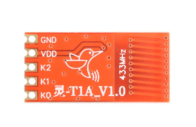 Передатчик 433 МГц  с встроенной антенной . Контакты K0..K2 для кодирования кода датчика