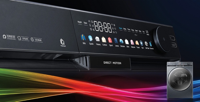 12 кг белья и 20 лет гарантии на двигатель. Представлена стиральная машина Haier F9