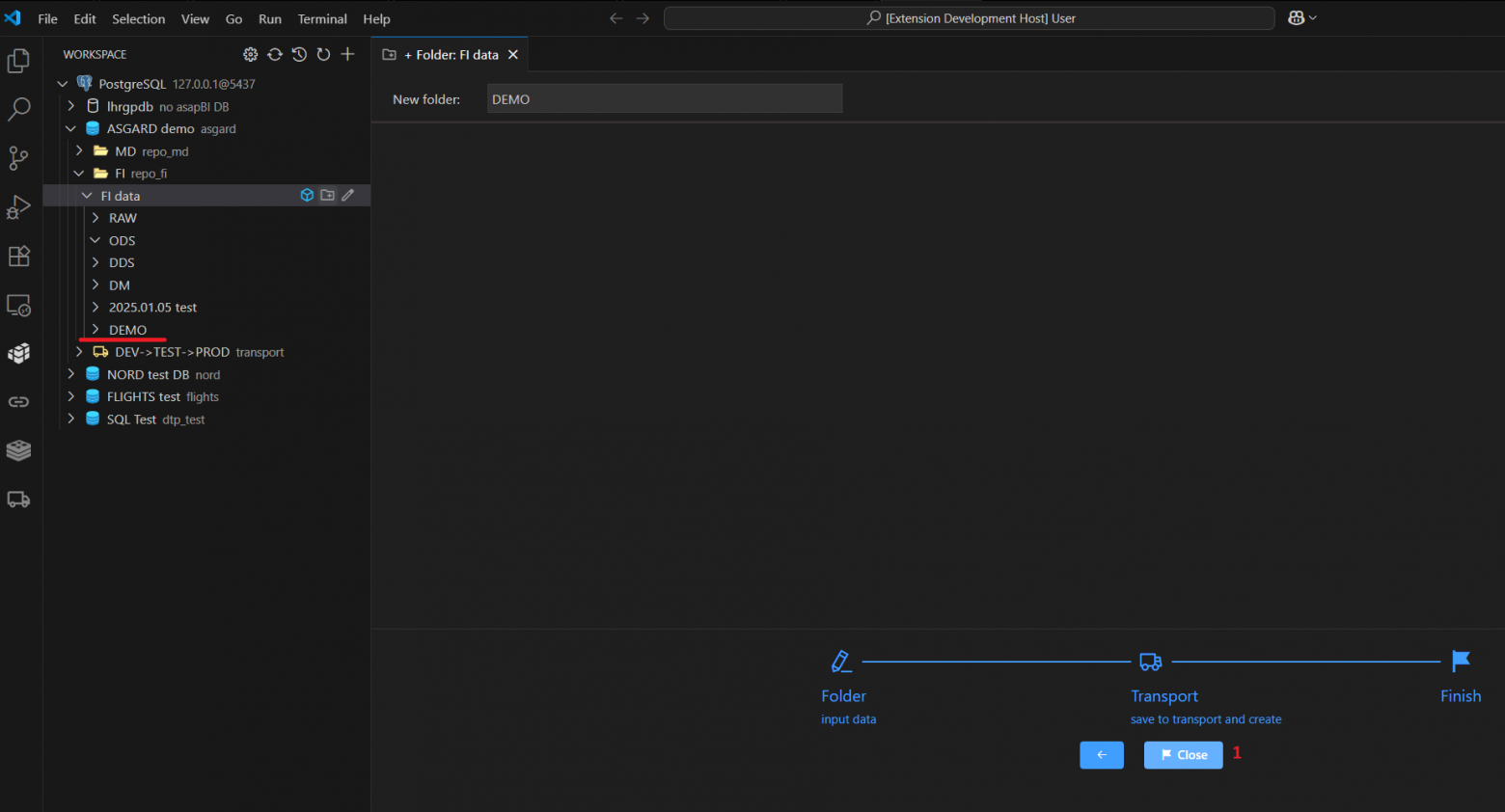 Рис. 5. Папка создана