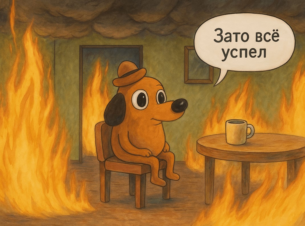 Успеть всё, не считаясь с потерями 😔  