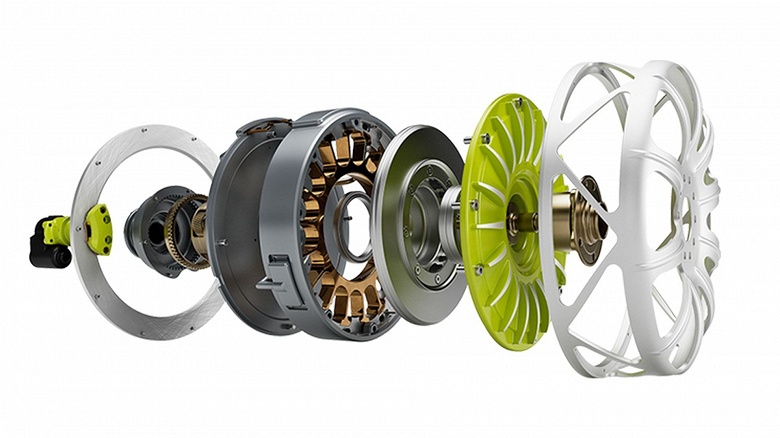 Мощность 560 л.с., крутящий момент около 5500 Н•м и КПД 97% при массе менее 30 кг. Новейшее мотор-колесо меняет правила игры - 1 Мощность 560 л.с., крутящий момент около 5500 Н•м и КПД 97% при массе менее 30 кг. Новейшее мотор-колесо меняет правила игры