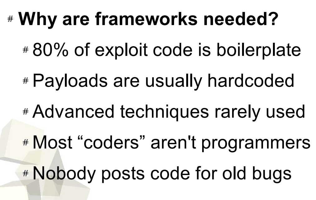 Как сам Мур объяснял необходимость появления фреймворка