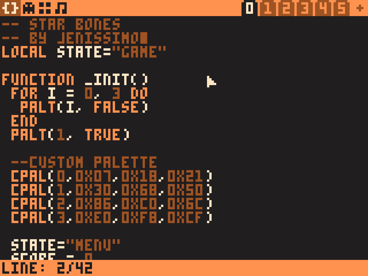 Редактор кода с максимумом информации, втиснутой в маленькое разрешение