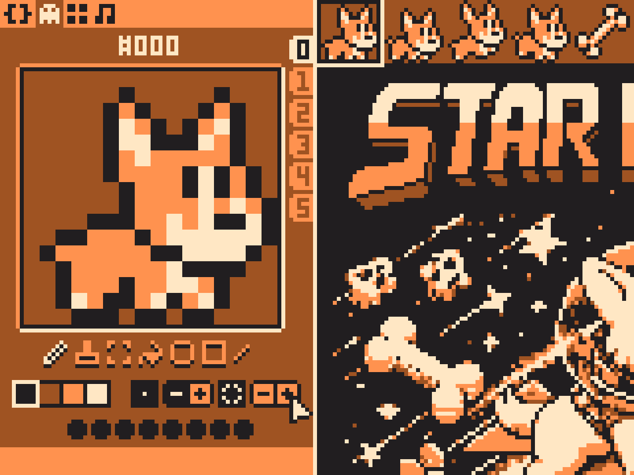 Вот как выглядит 160x120 пикселей с нашей палитрой