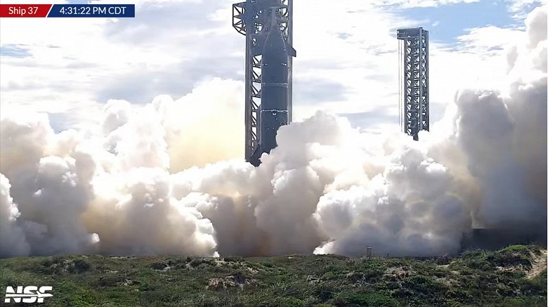 Всё прошло очень скучно, без взрывов. SpaceX успешно провела огневые испытания шести двигателей Raptor космического корабля Starship S37