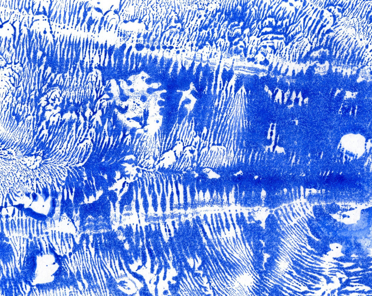 Стохастический узор, полученный с применением гибкой пленки, оттиск на бумаге 