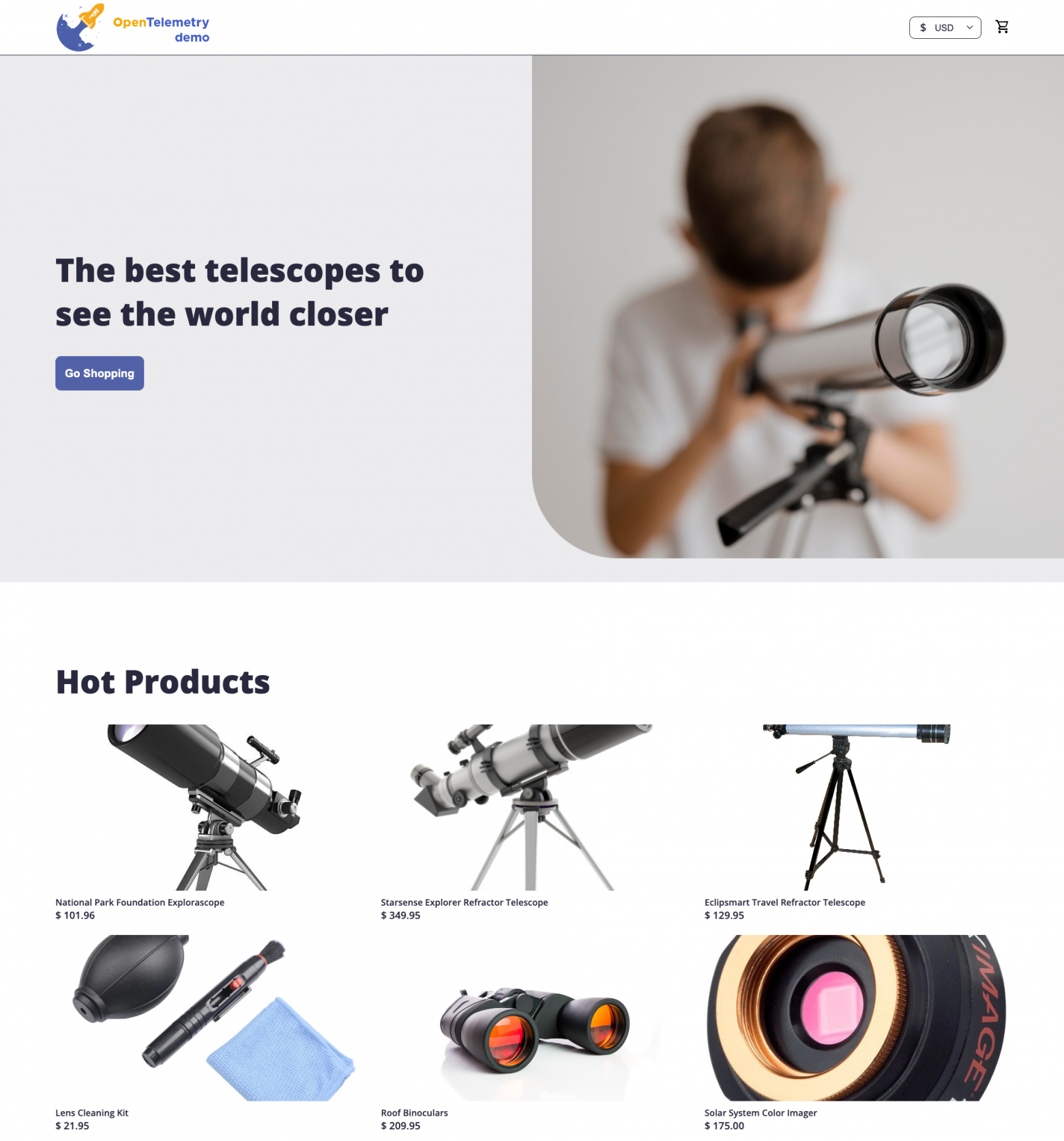 Интерфейс магазина