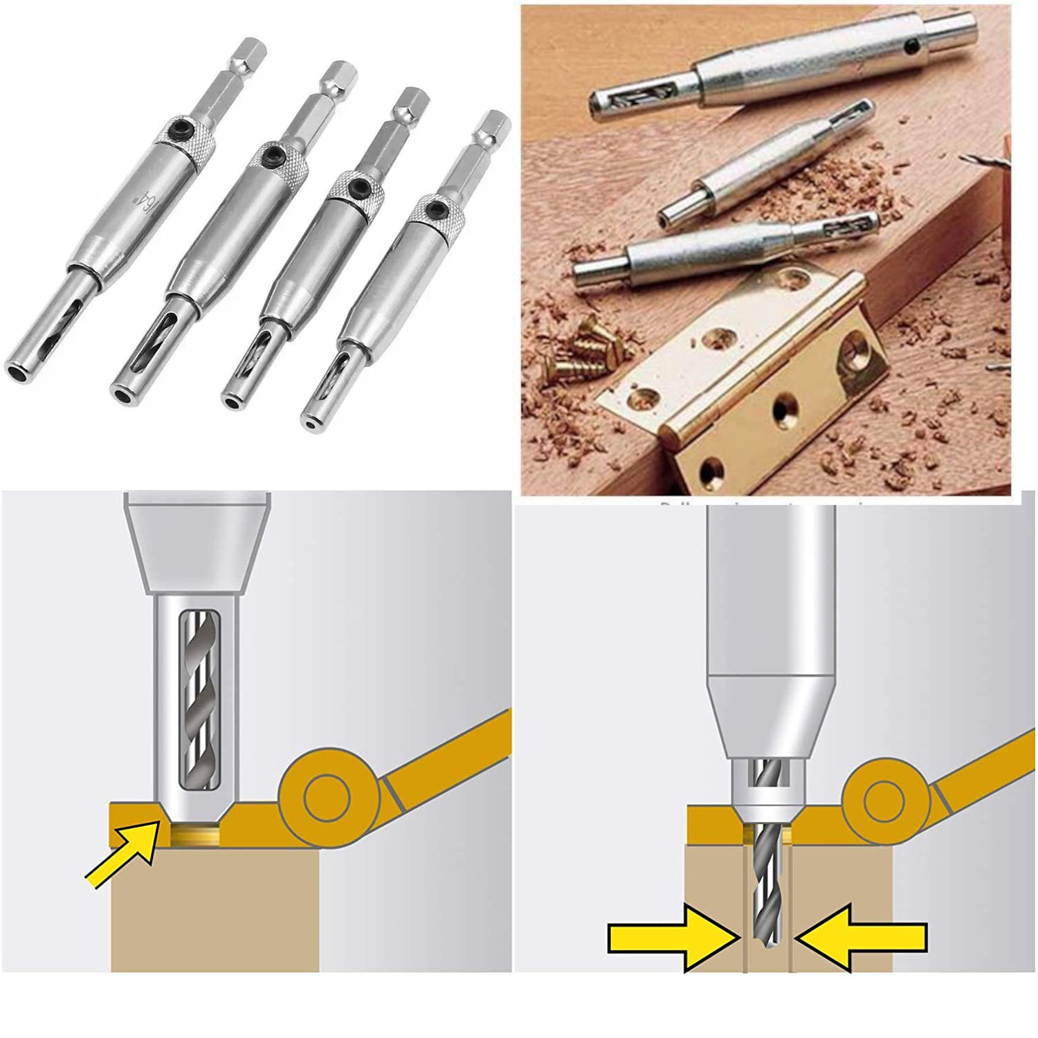 Внешний вид и принцип действия самоцентрирующегося сверла.