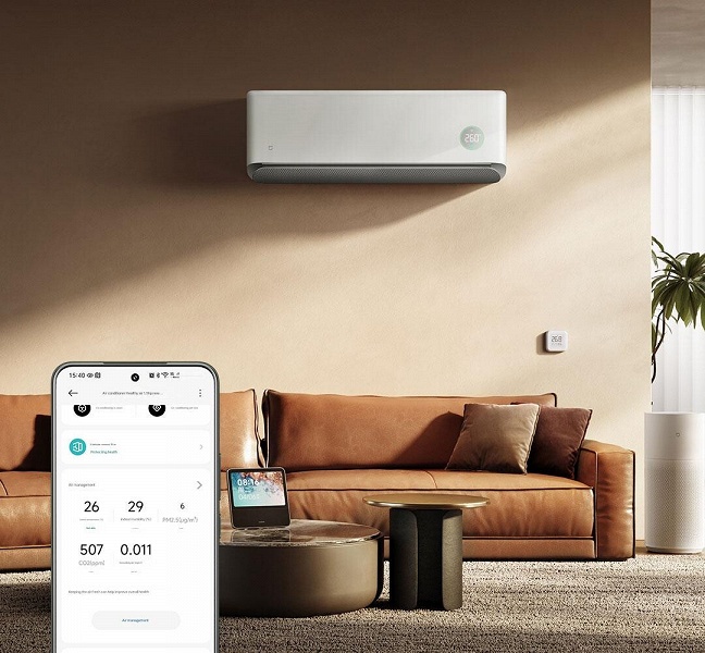 В самый раз для жаркого лета: Xiaomi представила недорогой и бесшумный кондиционер Mijia Air Conditioner Healthy Wind 1.5HP