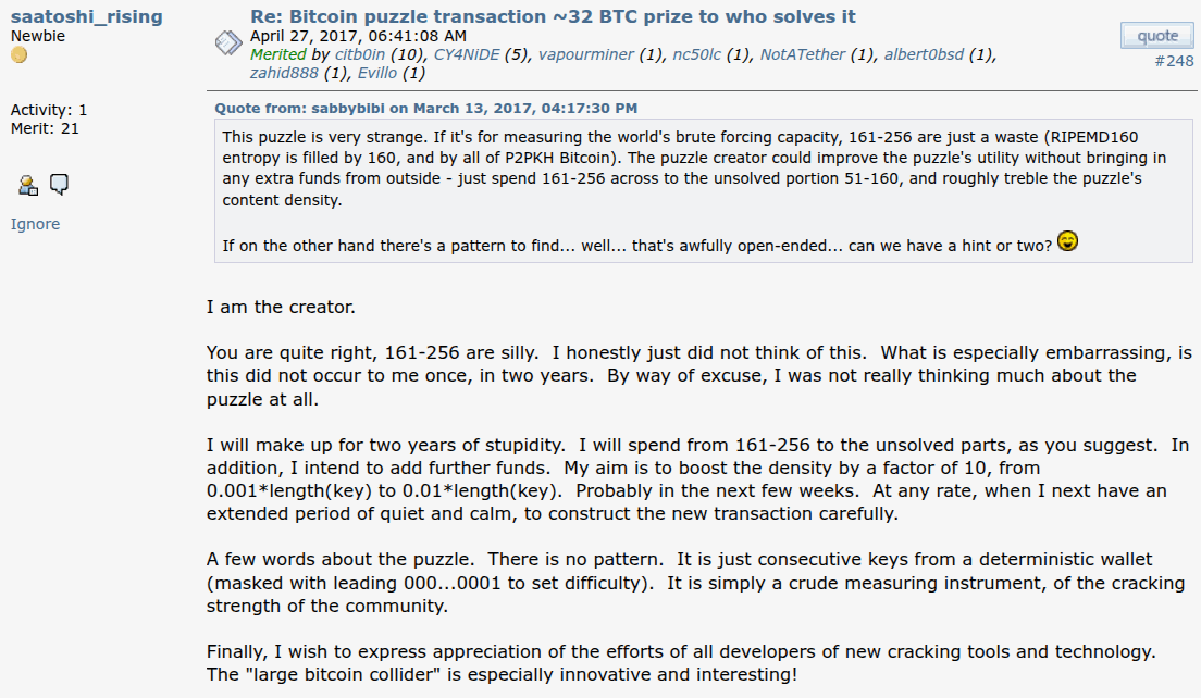 Первое и последнее сообщение saatoshi_rising