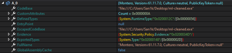 Возвращаемый объект