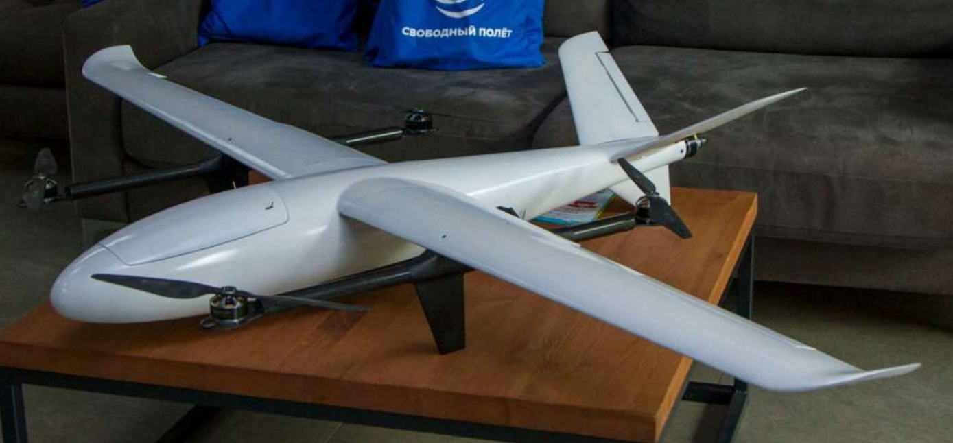 Так выглядит БПЛА типа VTOL, разработанный компанией «Русские дроны»