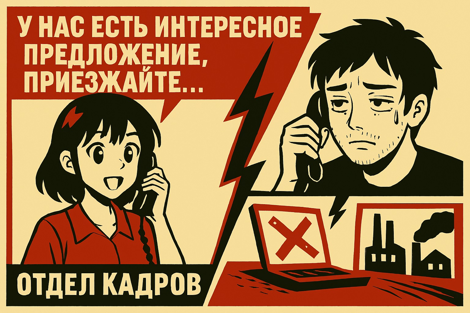 Звонок из отдела кадров