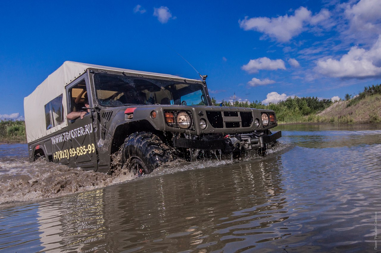 Японская армейская Тойота модернизированная в мастерской Gurov Craft на полевых тестах