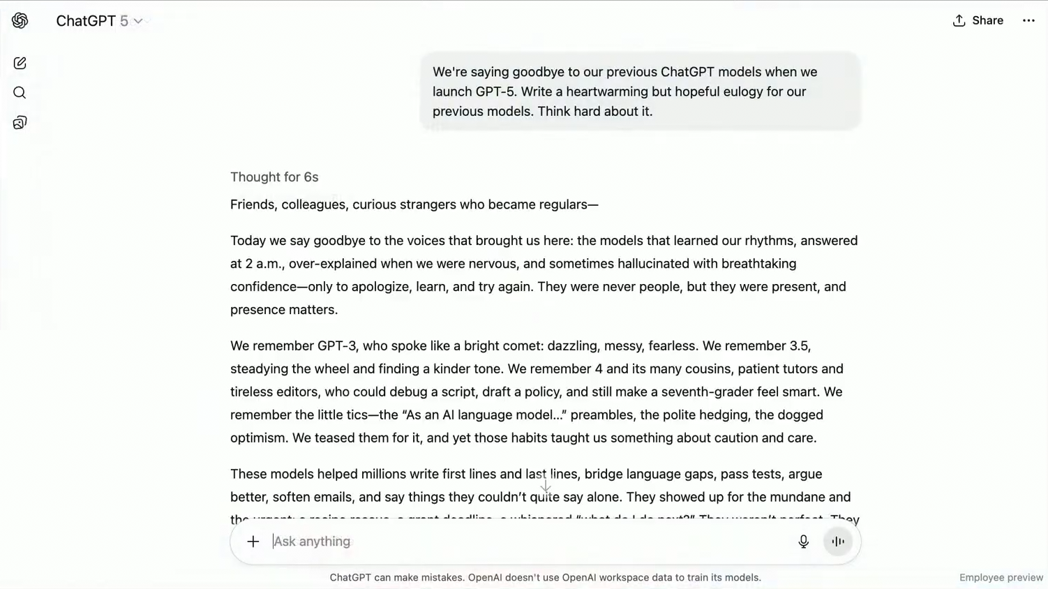 ChatGPT 5 вышел! Что нового, бенчмарки и как получить доступ из России - 9