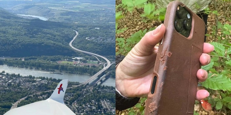 iPhone выпал из самолёта и заснял своё падение