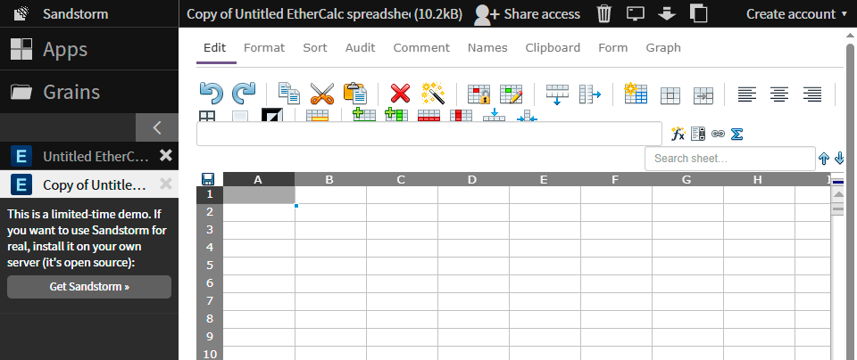 Ethercalc