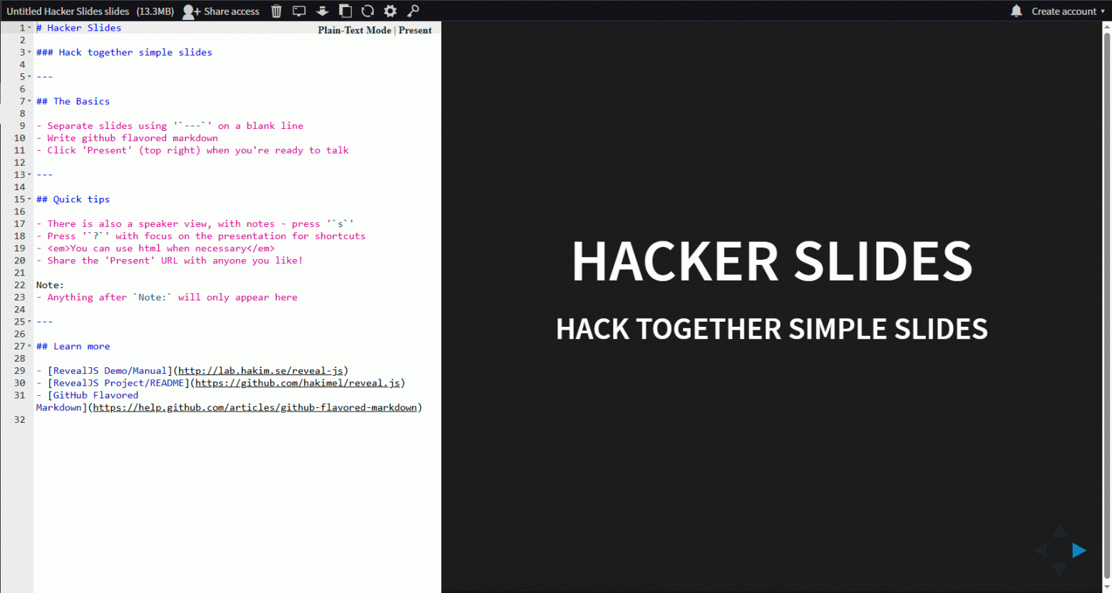 Hacker Slides