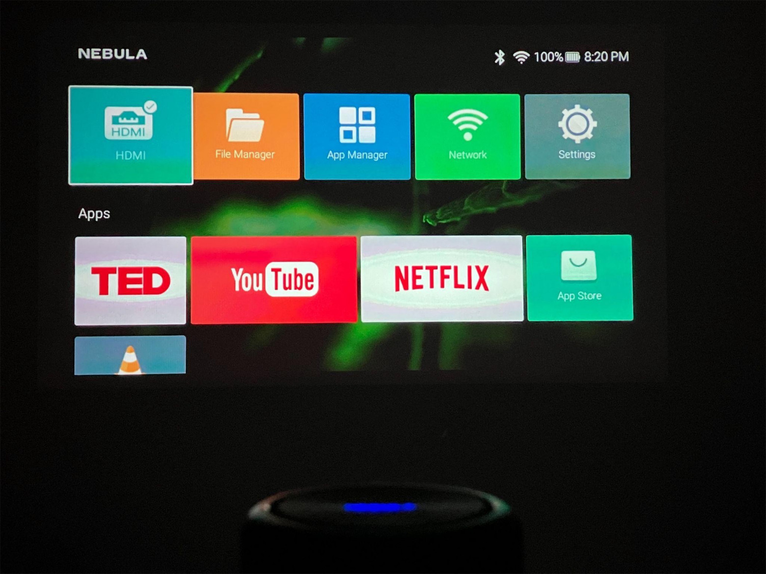 Главное меню — артефакты съемки глазом не видны