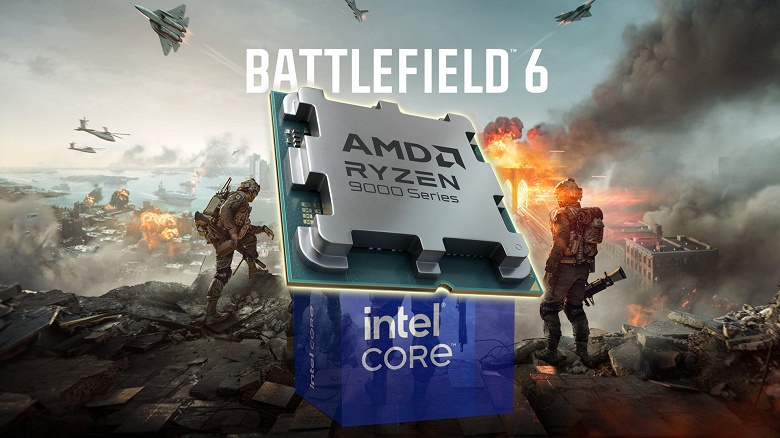 Ryzen 7 9800X3D разгромил Intel Core i9-14900K в Battlefield 6: при разрешении Full HD разница в производительности достигает 30%