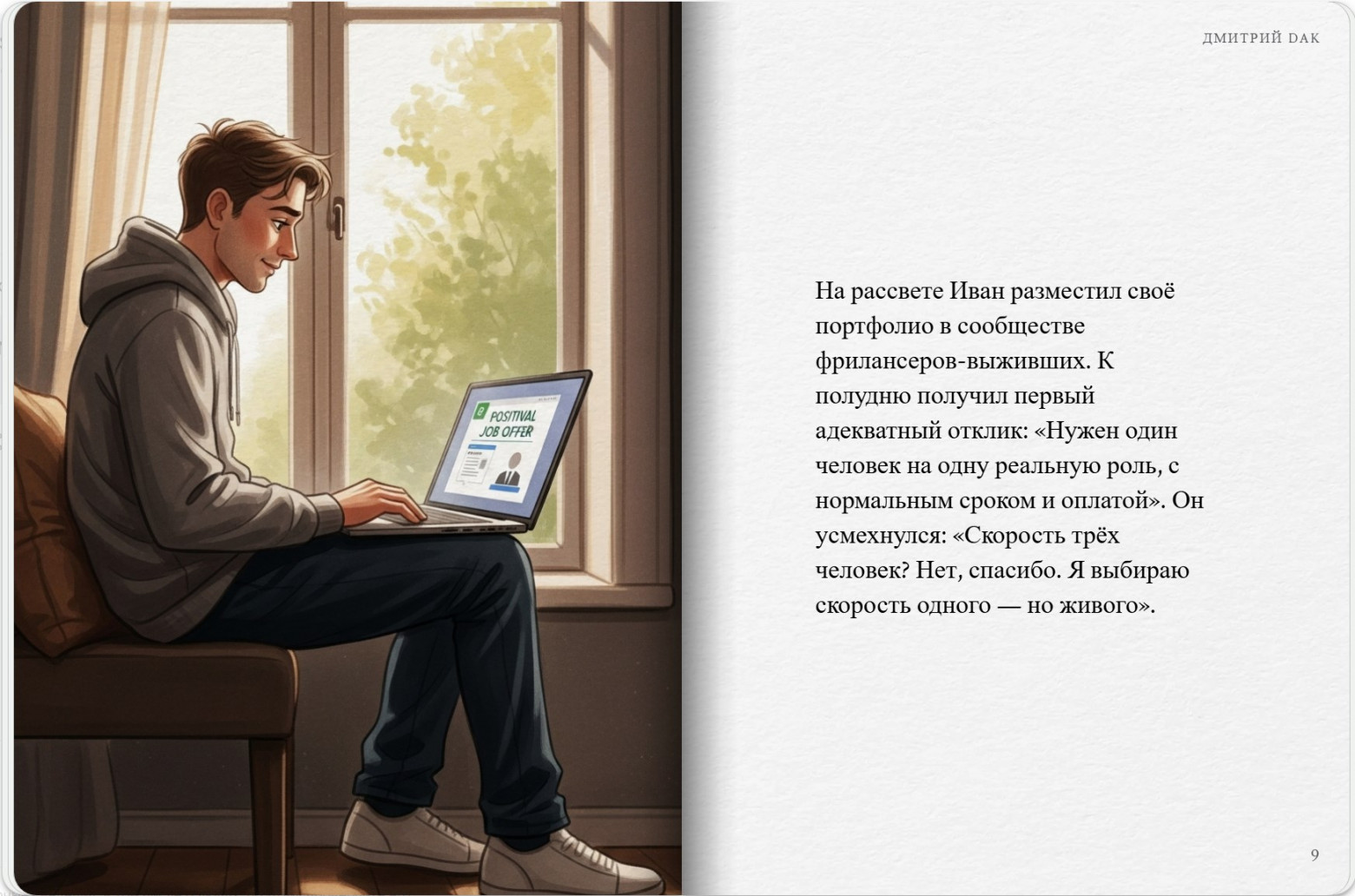 Страница 9: Комикс - Приключения соискателя: Часть 1