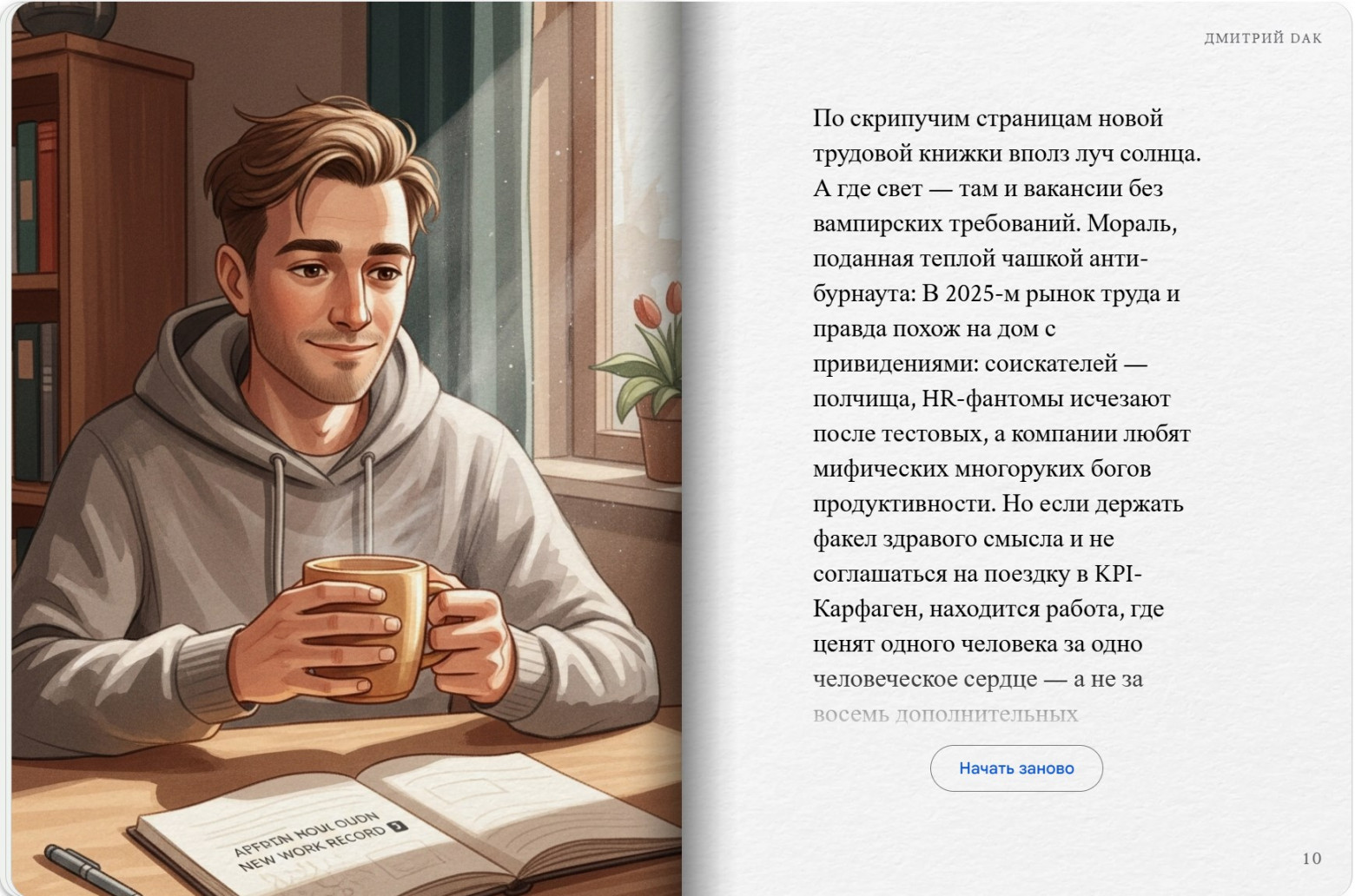 Страница 10: Комикс - Приключения соискателя: Часть 1