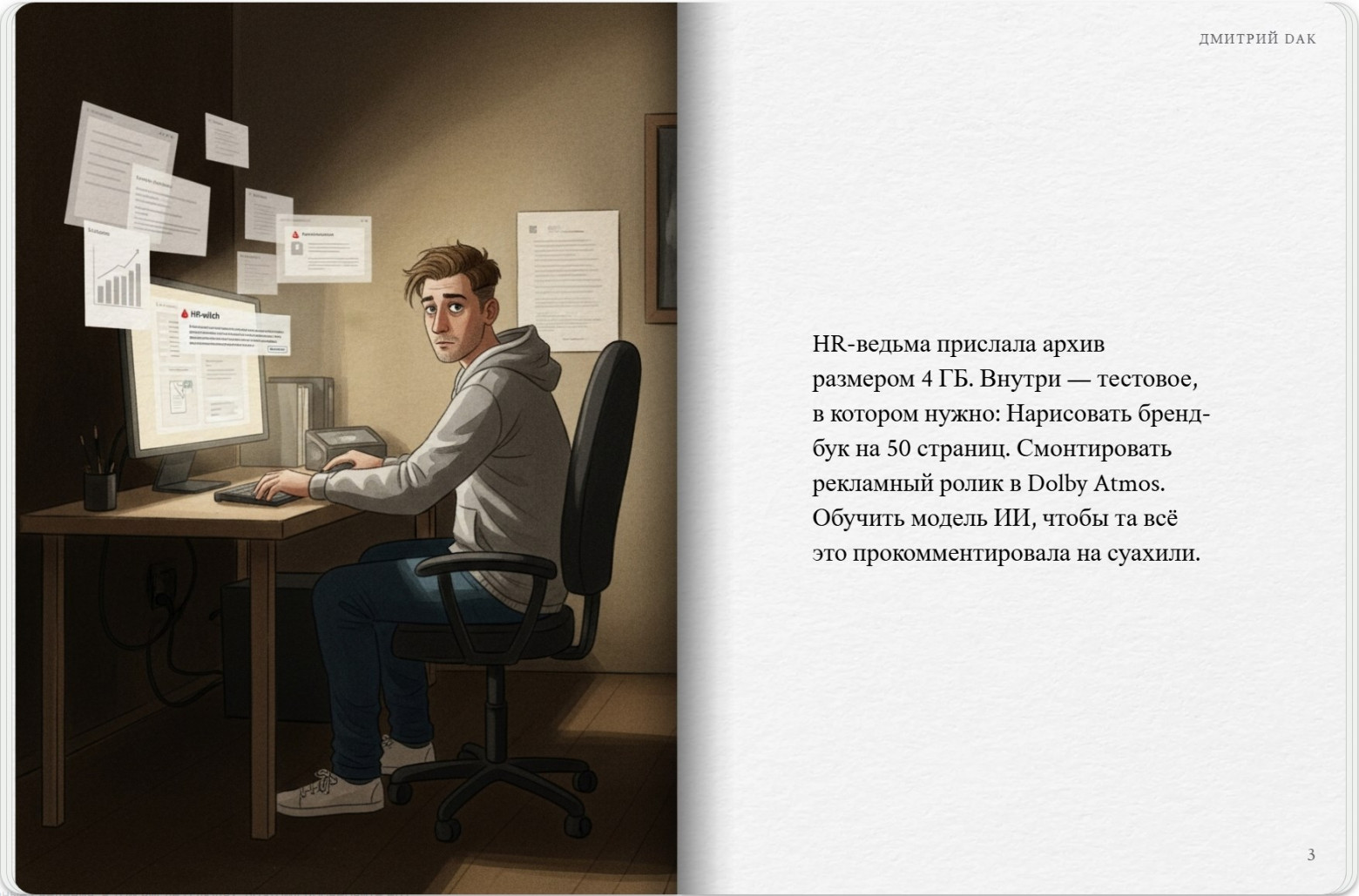 Страница 3: Комикс - Приключения соискателя: Часть 1