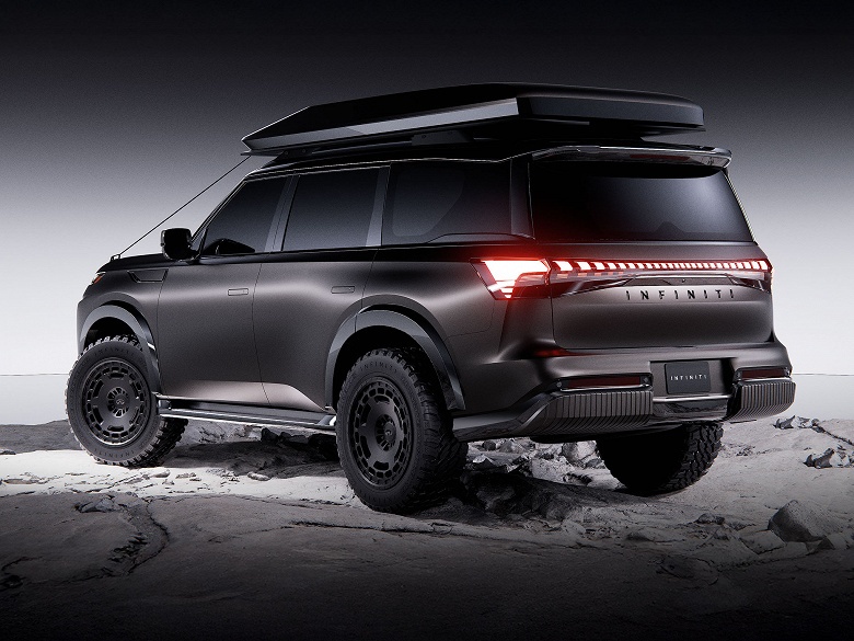 Представлены Infiniti QX80 2026 Terrain Spec и Track Spec: целых 650 л.с. и палатка на крыше - 2 Представлены Infiniti QX80 2026 Terrain Spec и Track Spec: целых 650 л.с. и палатка на крыше