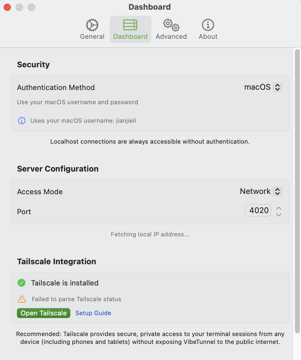 «Работать» не выходя из дома: VibeTunnel + Claude Code — лёгкая реализация удалённой разработки на ИИ - 7 «Работать» не выходя из дома: VibeTunnel + Claude Code — лёгкая реализация удалённой разработки на ИИ - 7