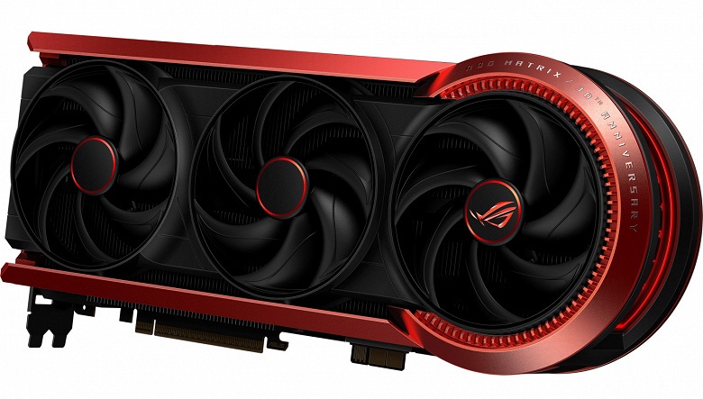 Asus отметила 30-летие культовой линейки Matrix топовой видеокартой ROG Matrix GeForce RTX 5090 «30th Anniversary Edition»: 800 Вт мощности и четыре вентилятора - 1 Asus отметила 30-летие культовой линейки Matrix топовой видеокартой ROG Matrix GeForce RTX 5090 «30th Anniversary Edition»: 800 Вт мощности и четыре вентилятора