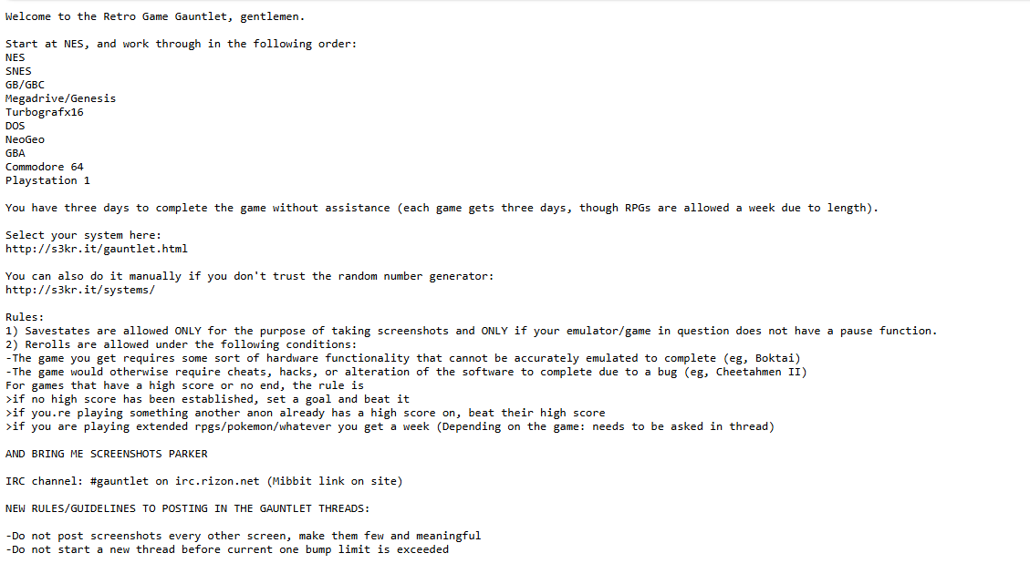 Оригинальная копипаста правил с давно закрытого сайта.  