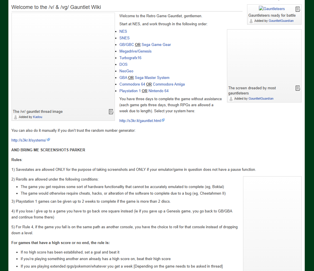 Немного измененные правила 2013 года, с которых начались мои стримы по RGG.  