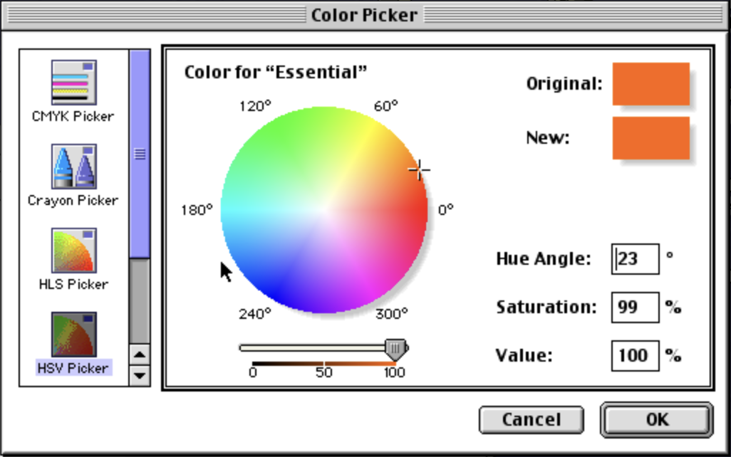 My HSV color picker.