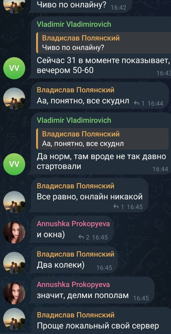 вы увидите в конце низкий онлайн и сообщения в чат: «админ ****, говно серв и так далее».