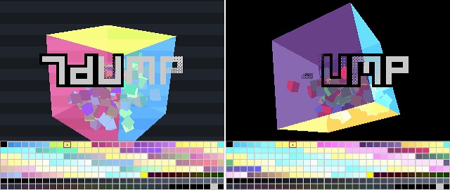 VGA-палитра двух разных кадров