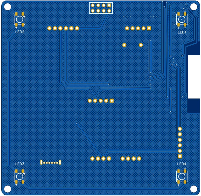 Нижняя сторона платы