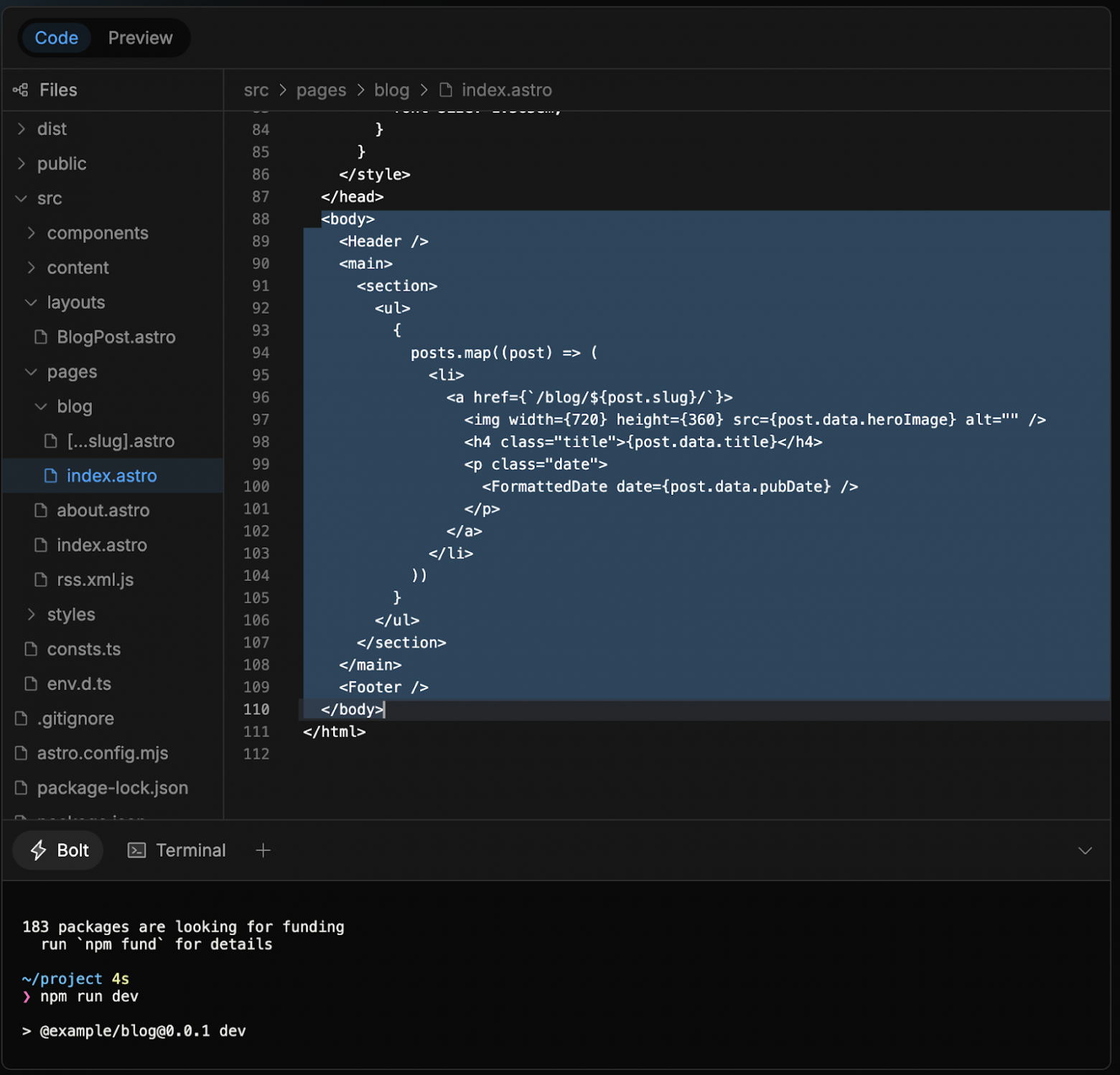 Знакомство с Bolt: подходит ли этот инструмент профессиональным разработчикам? - 9 Знакомство с Bolt: подходит ли этот инструмент профессиональным разработчикам? - 9