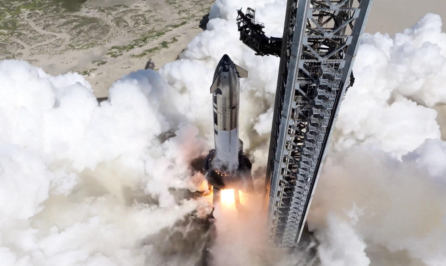 Тест двигателей, проведенный 1 августа. Источник