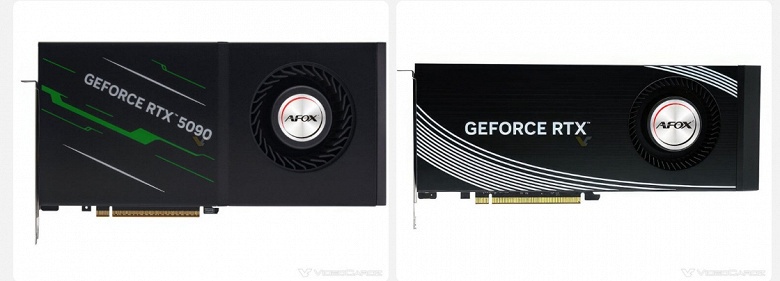 Необычная вытянутая вверх двухслотовая GeForce RTX 5090. Afox представила модель с «турбиной» - 2 Необычная вытянутая вверх двухслотовая GeForce RTX 5090. Afox представила модель с «турбиной»