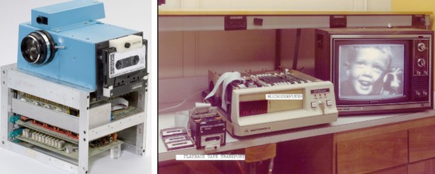 Первая бесплёночная камера и ... устройство для просмотра фотографий.