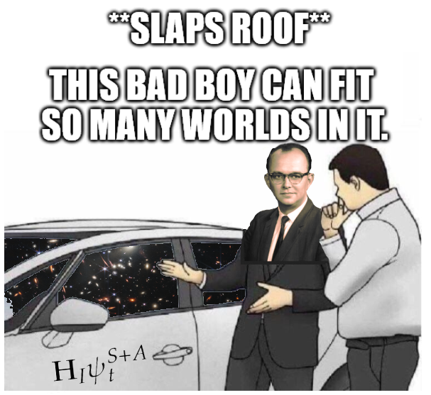 У Эверетта слишком много миров? Льюис добавит ещё!