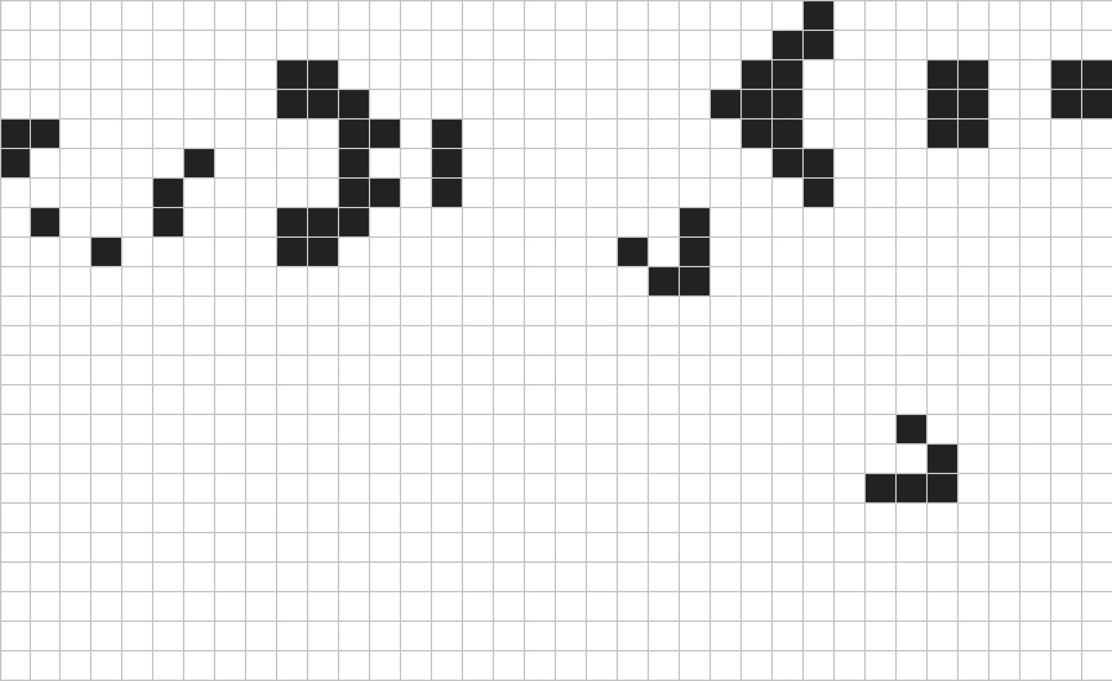 Паттерн Gosper glider gun, который так и напрашивается как аналог испускателя виртуальных фотонов